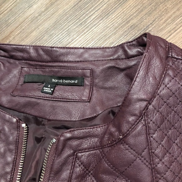 Faux Leather Jacket, Large - Picture 3 of 3
